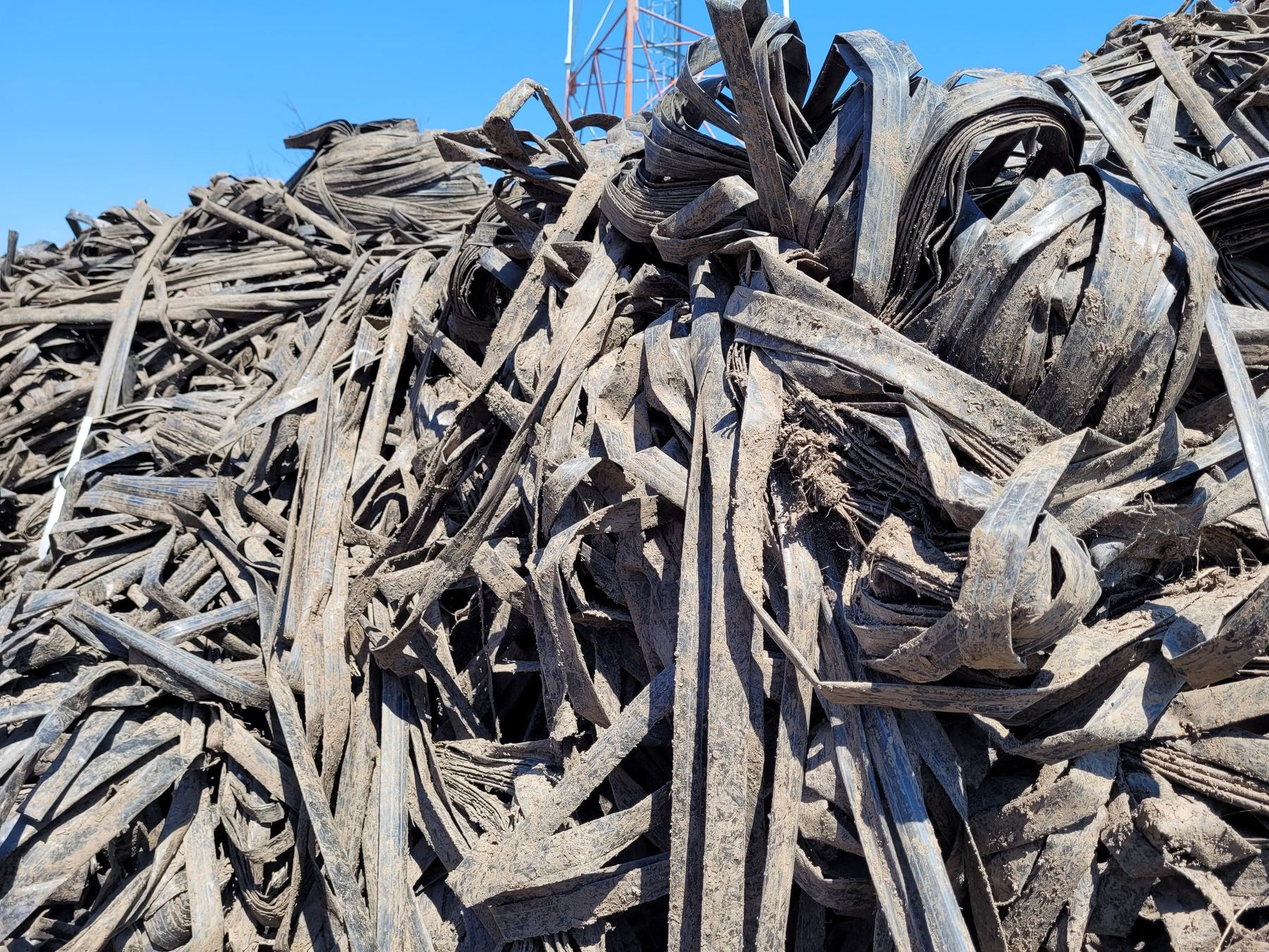 Bales of used driplines
